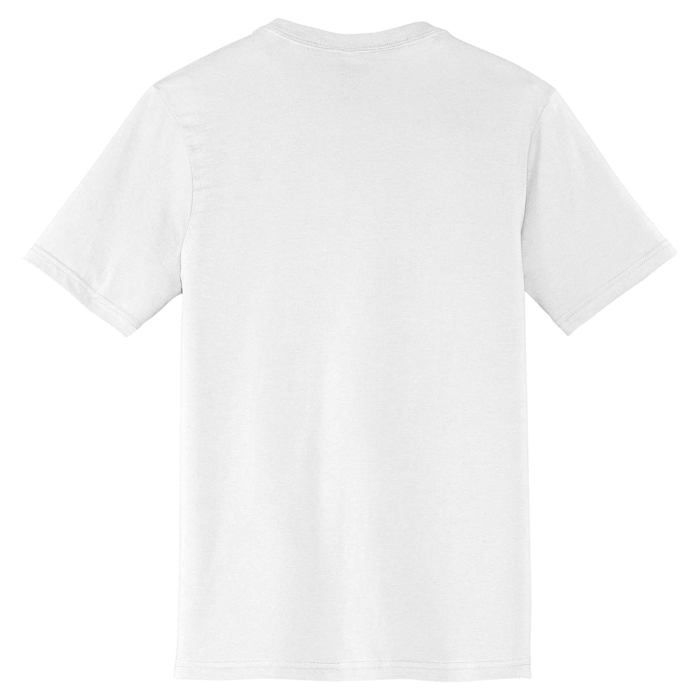 Black T-Shirts - District - V-Neck Style Cotton Blend