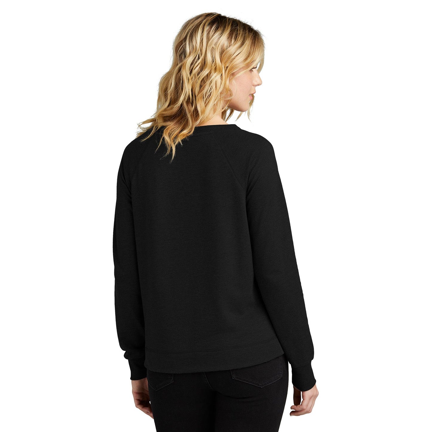 Black Sweatshirts - District - Soft French Terry - Stylish Comfort