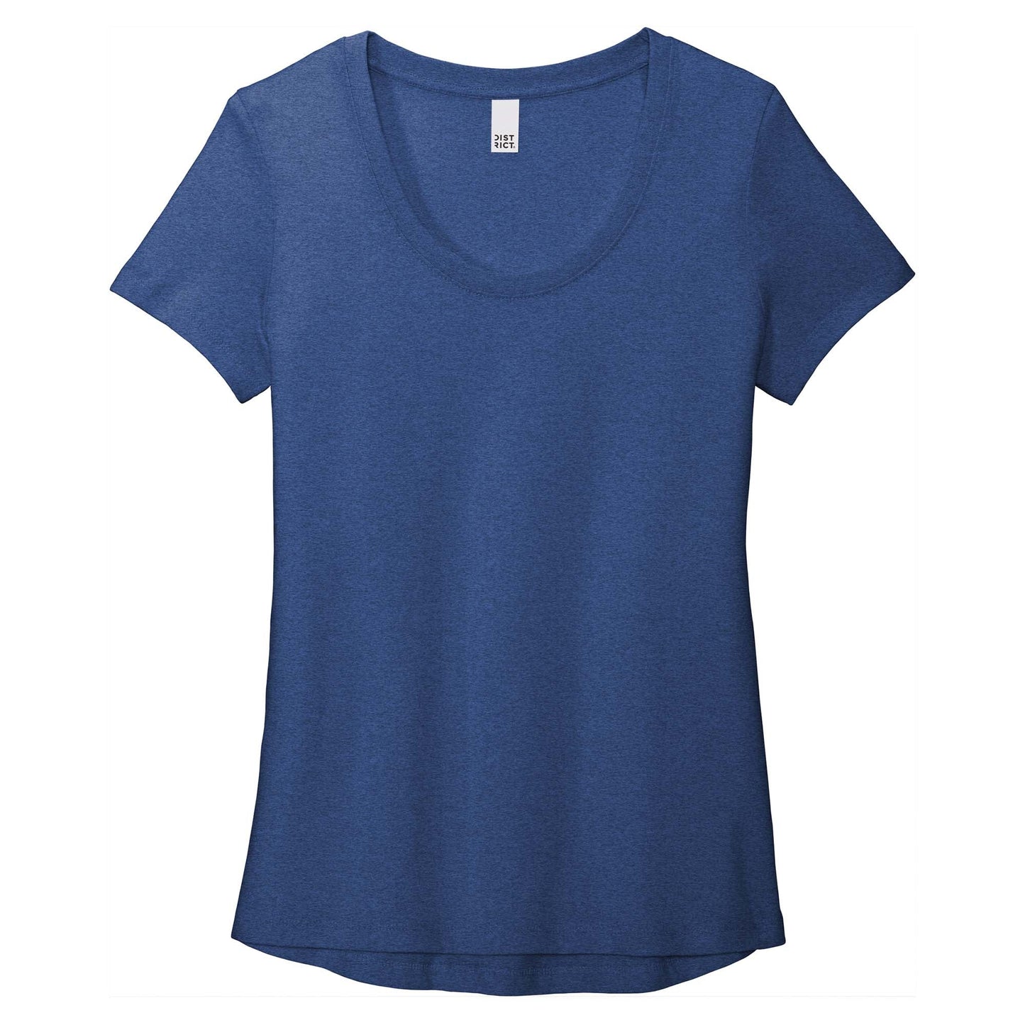 Black T-Shirt - District - Soft Flex Scoop Neck Design