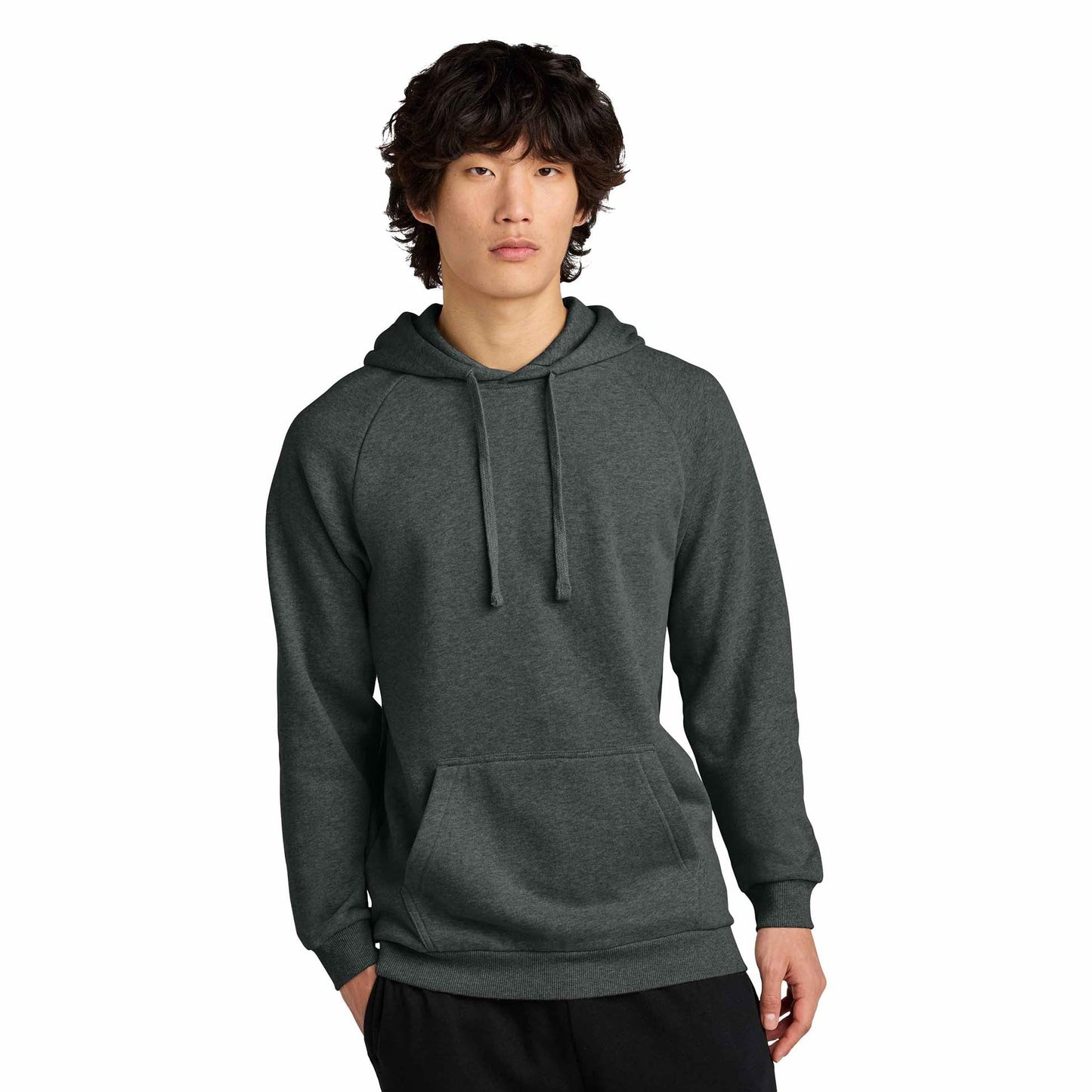 Jet Black Sweatshirt - District - Soft Fleece Fabric