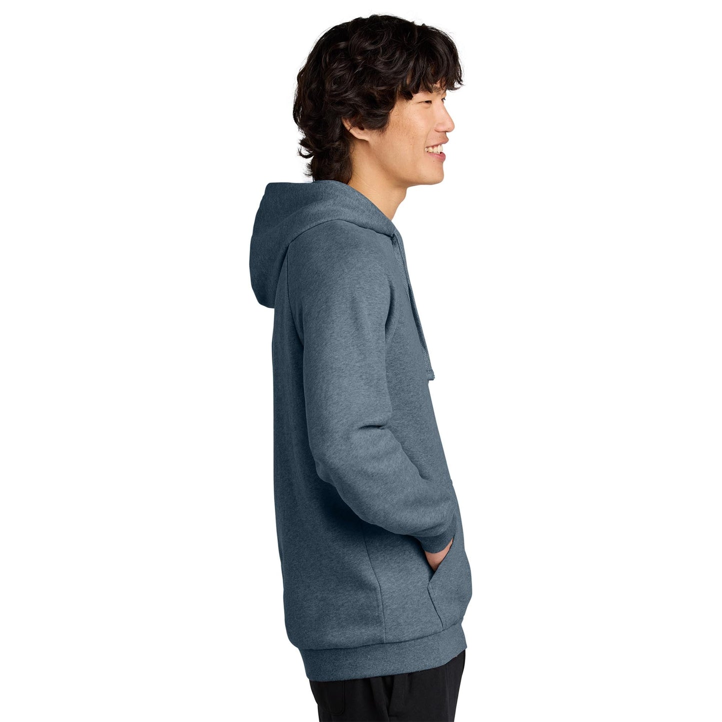 Jet Black Sweatshirt - District - Soft Fleece Fabric