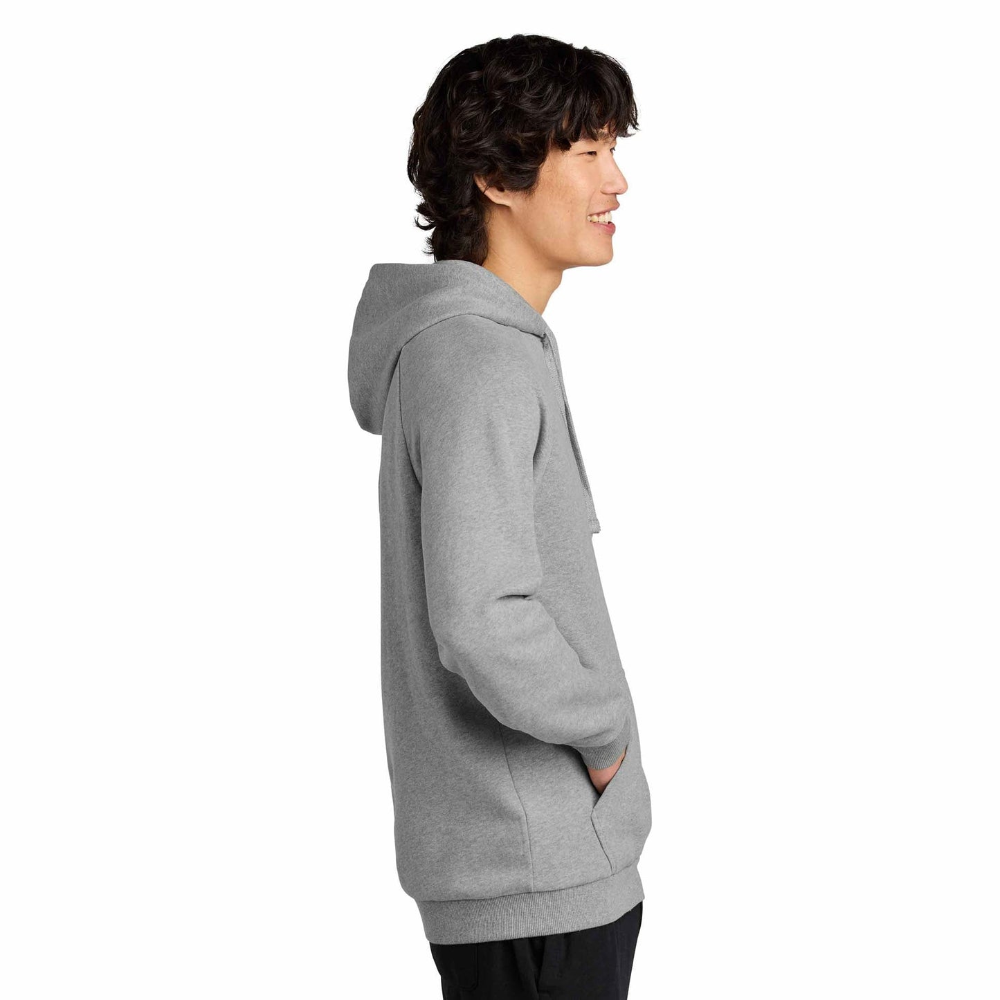 Jet Black Sweatshirt - District - Soft Fleece Fabric