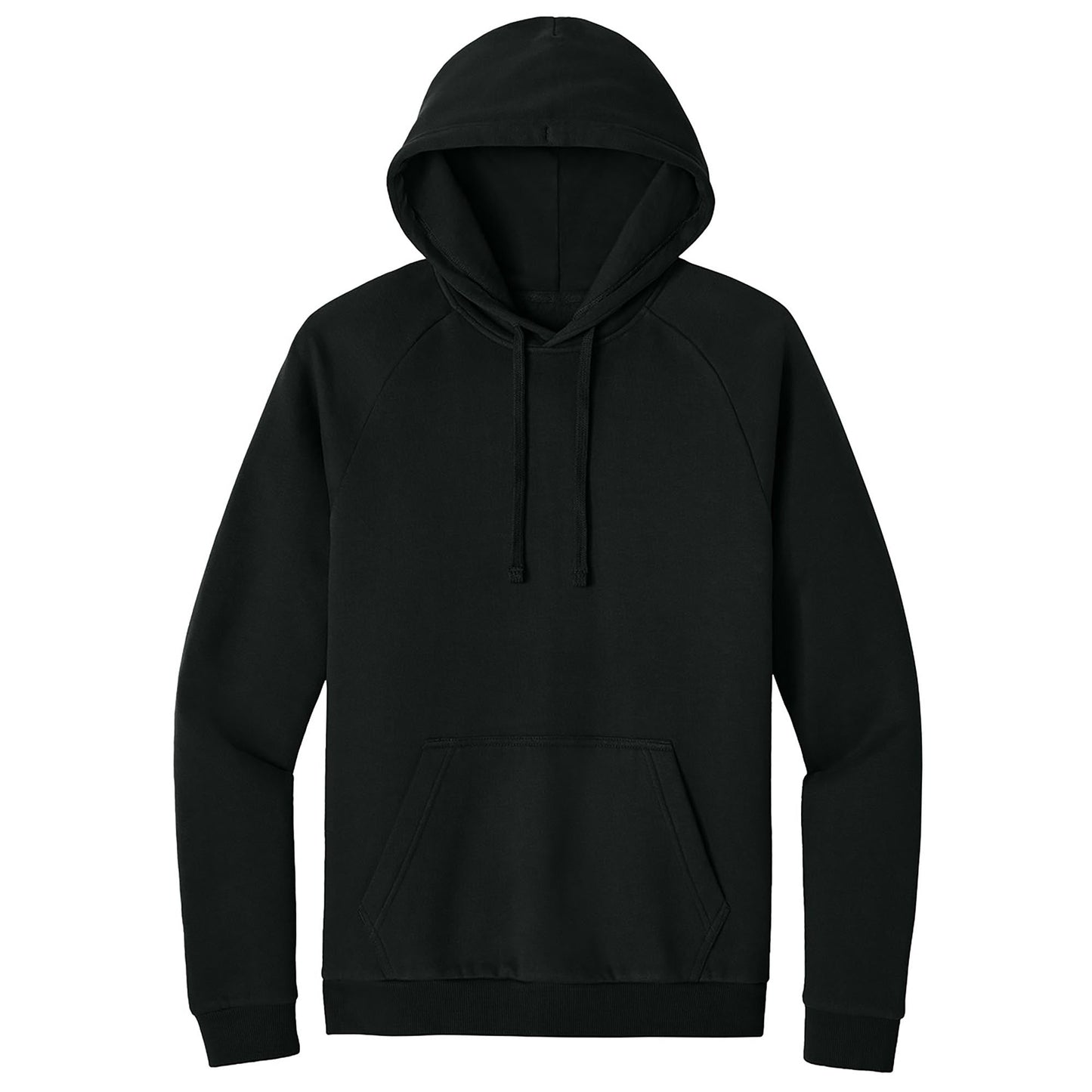 Jet Black Sweatshirt - District - Soft Fleece Fabric