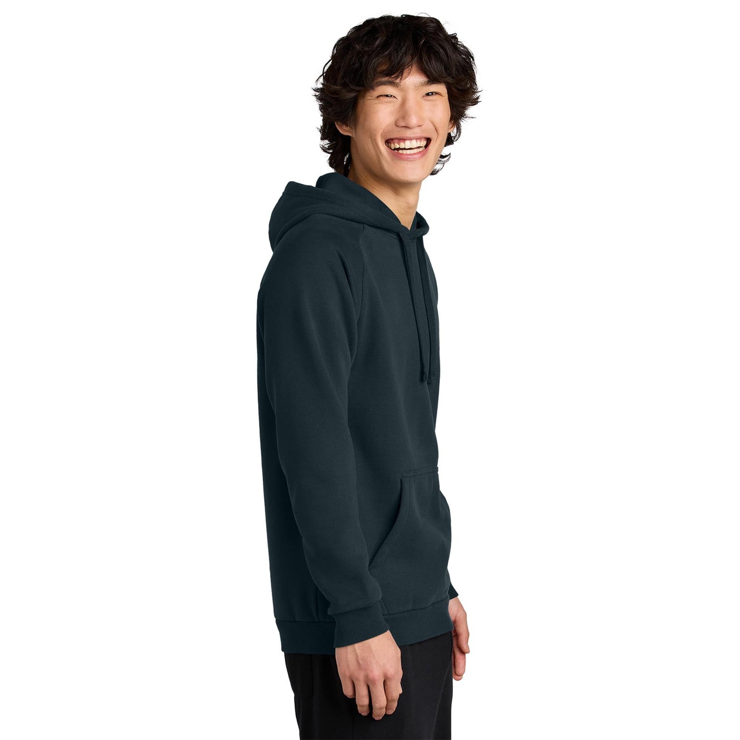 Jet Black Sweatshirt - District - Soft Fleece Fabric