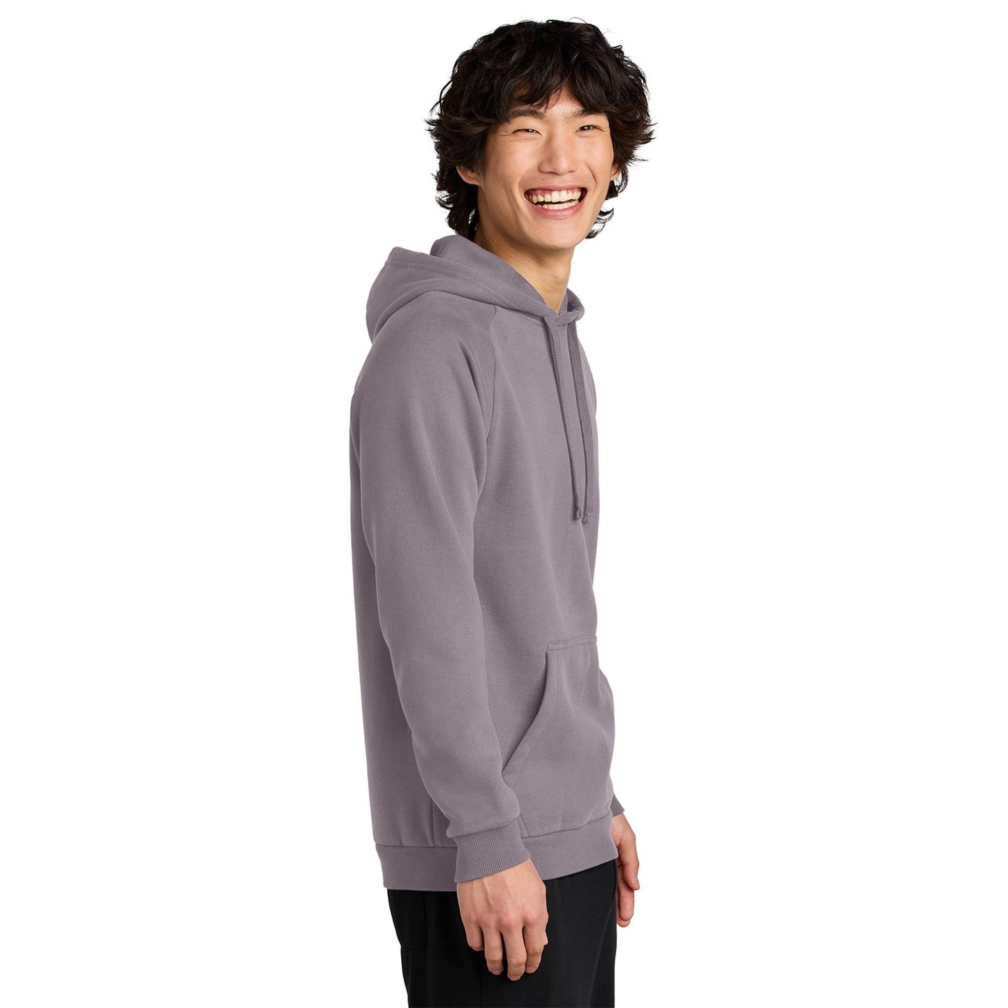Jet Black Sweatshirt - District - Soft Fleece Fabric