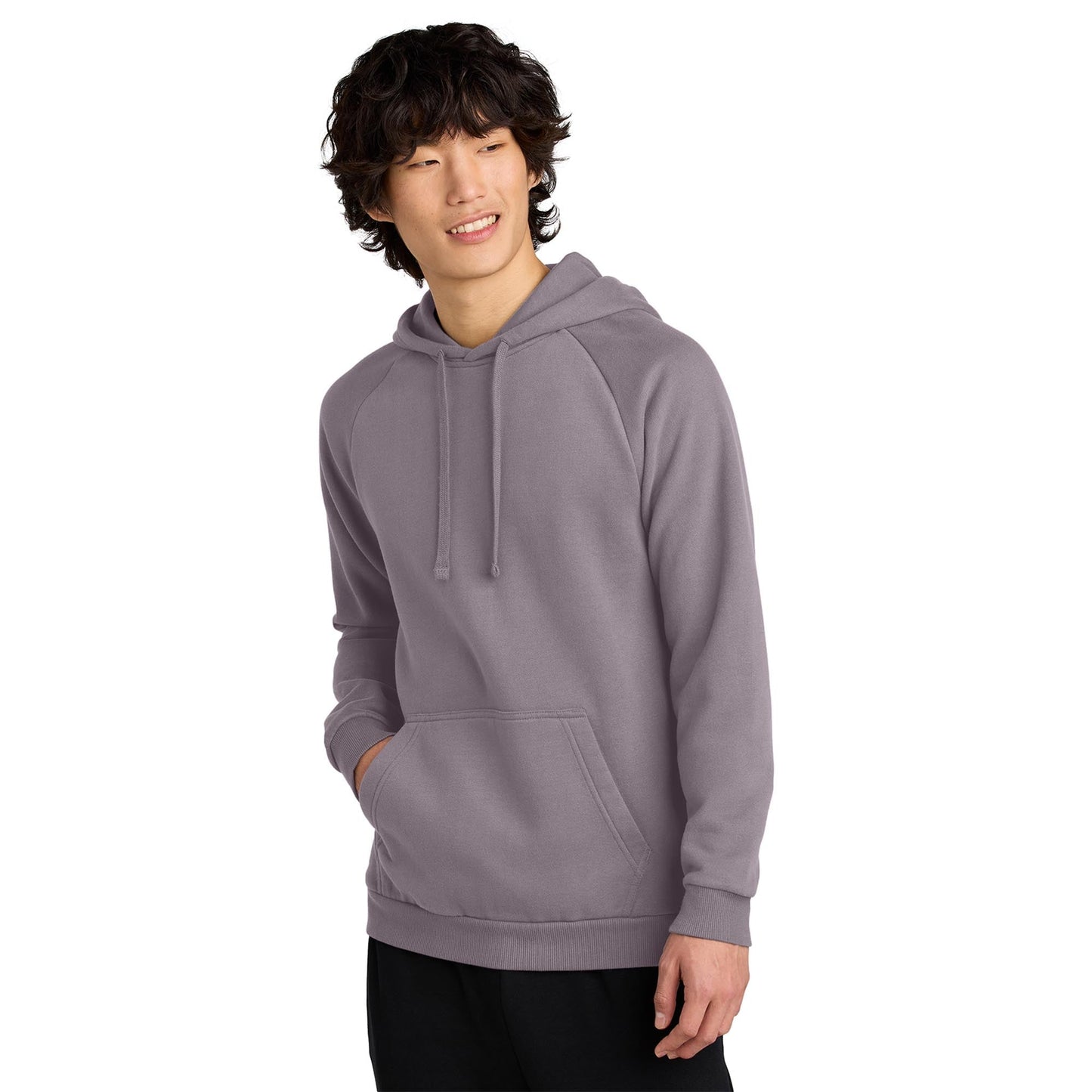 Jet Black Sweatshirt - District - Soft Fleece Fabric