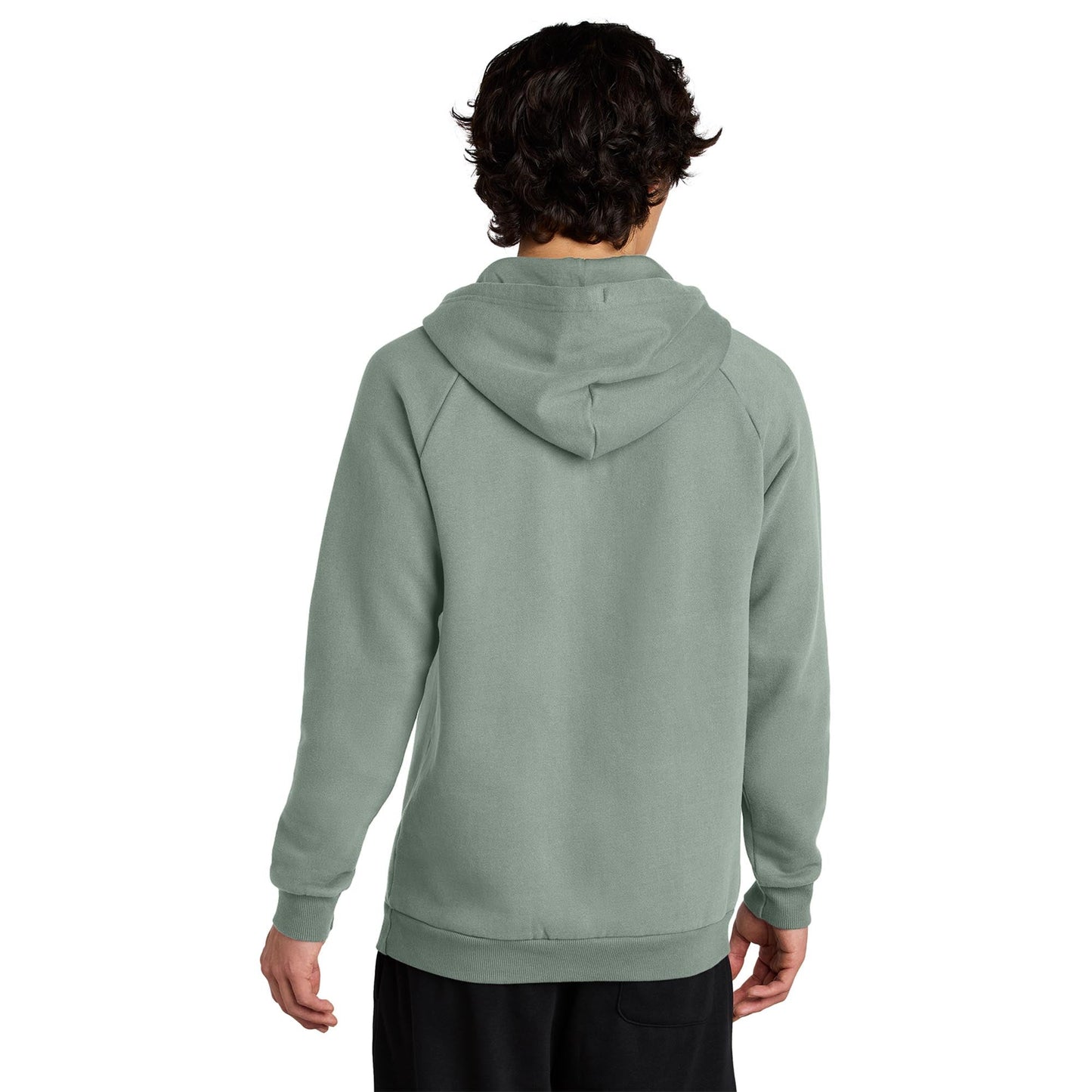 Jet Black Sweatshirt - District - Soft Fleece Fabric