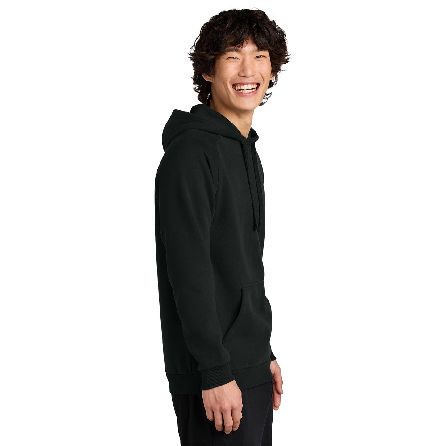 Jet Black Sweatshirt - District - Soft Fleece Fabric
