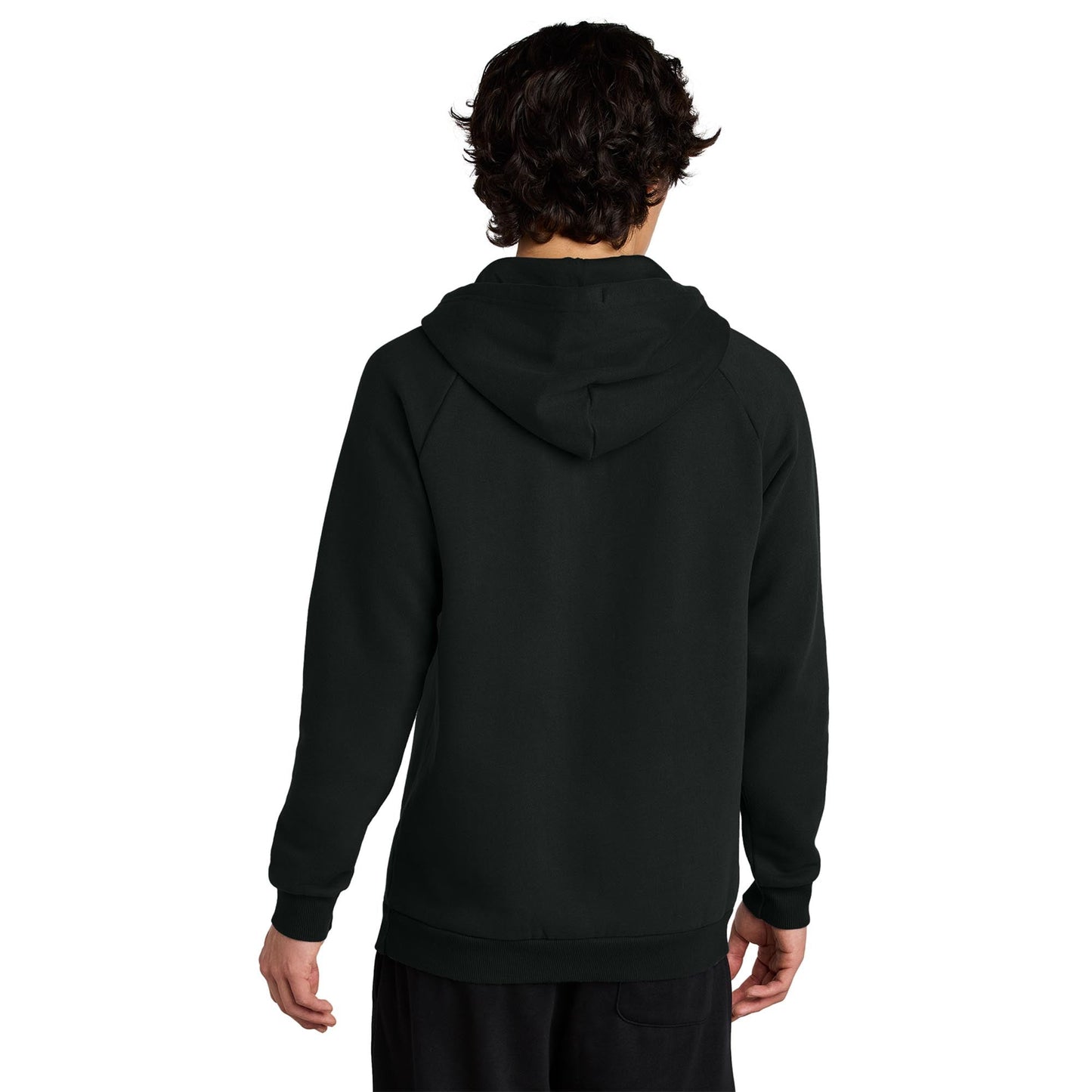 Jet Black Sweatshirt - District - Soft Fleece Fabric