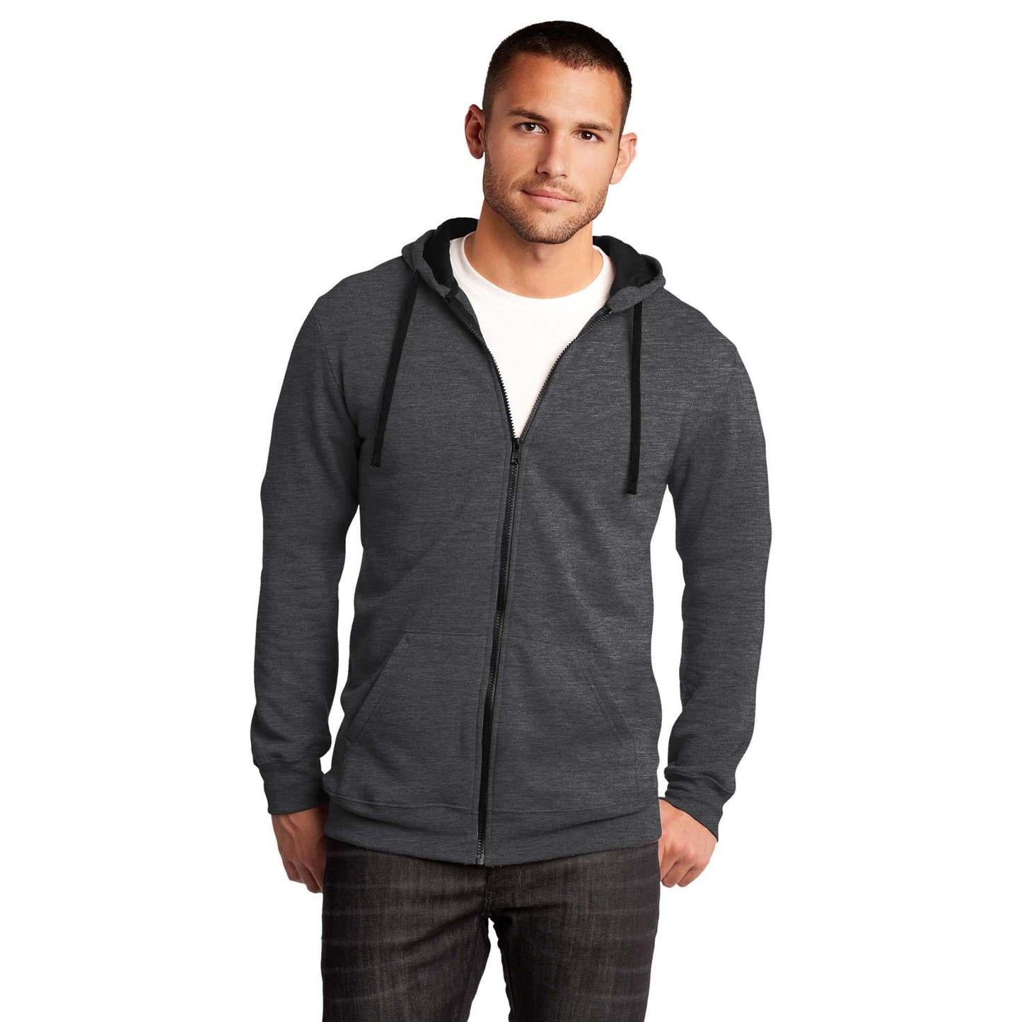 Black Sweatshirts - District - Fleece Hoodie - Cozy Style