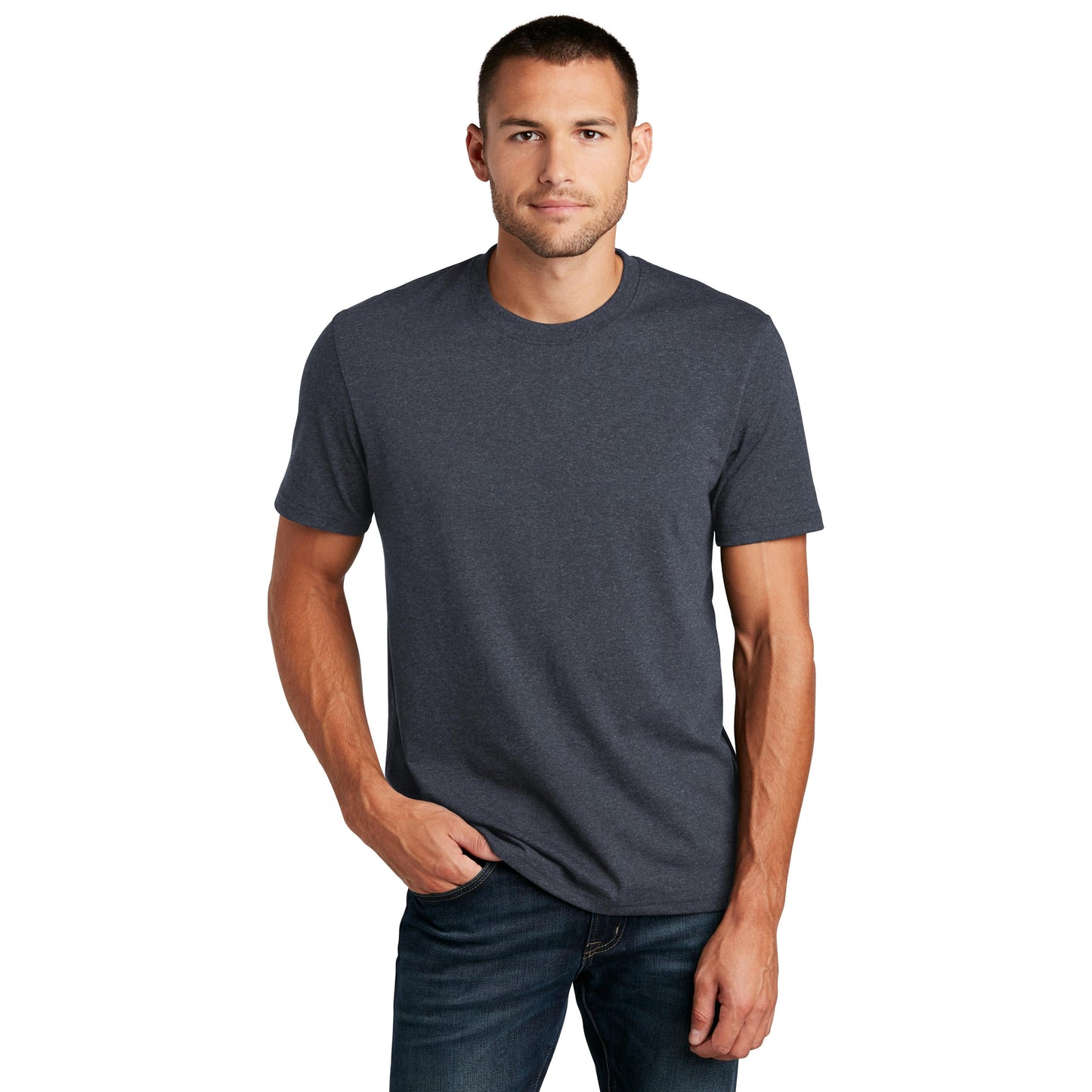 Black T-Shirts - District - Recycled Cotton Blend
