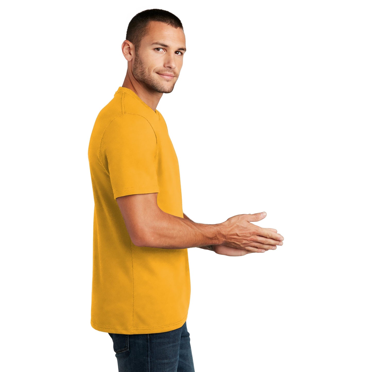 Black T-Shirts - District - Recycled Cotton Blend