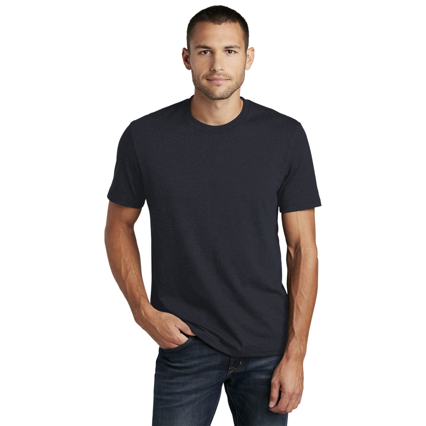 Black T-Shirts - District - Recycled Cotton Blend