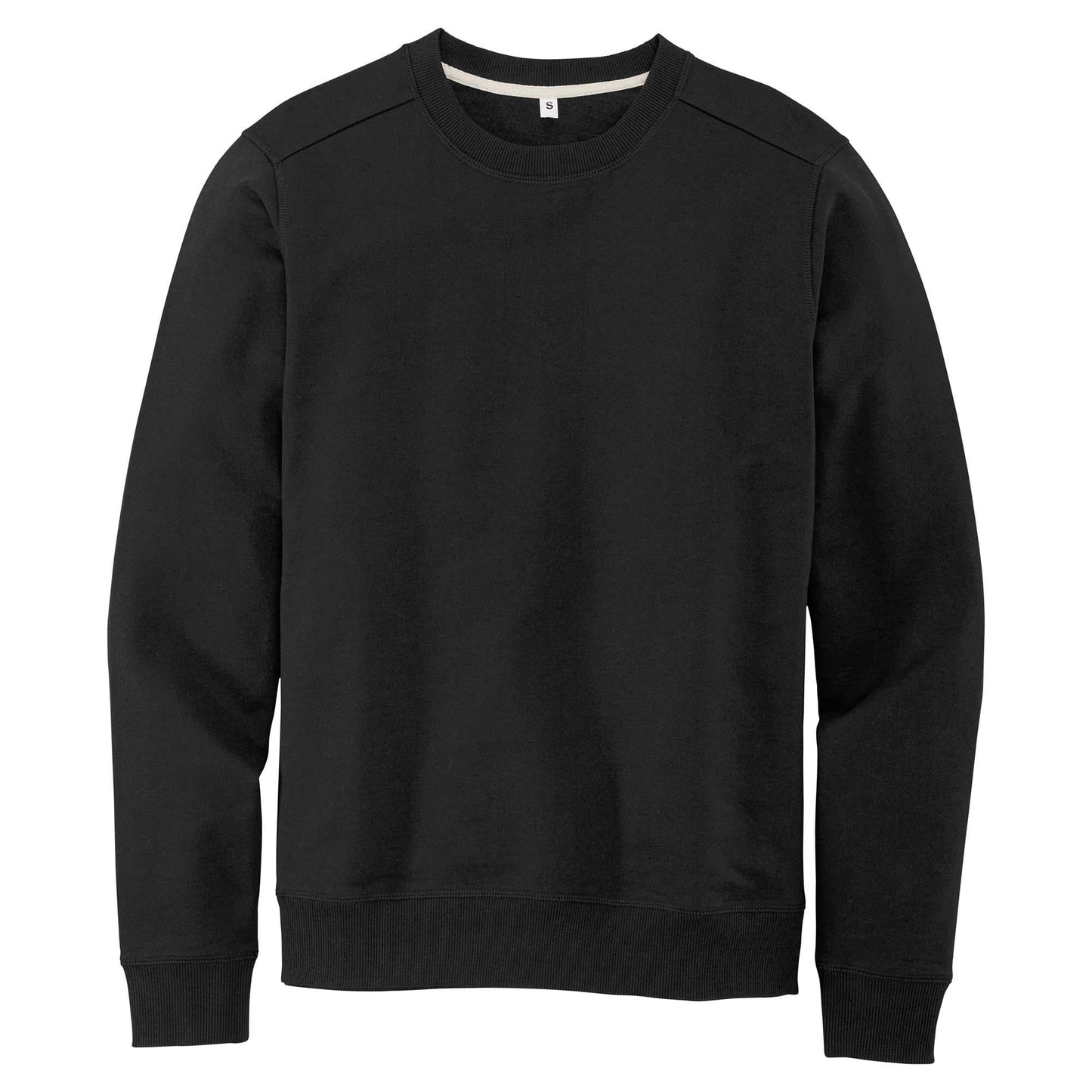 Black Sweatshirts - District - Eco-Friendly Fabric, Comfort
