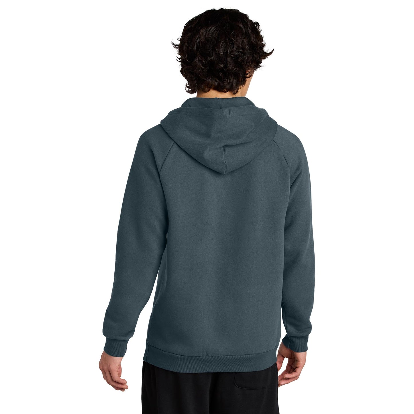 Jet Black Sweatshirt - District - Soft Fleece Fabric