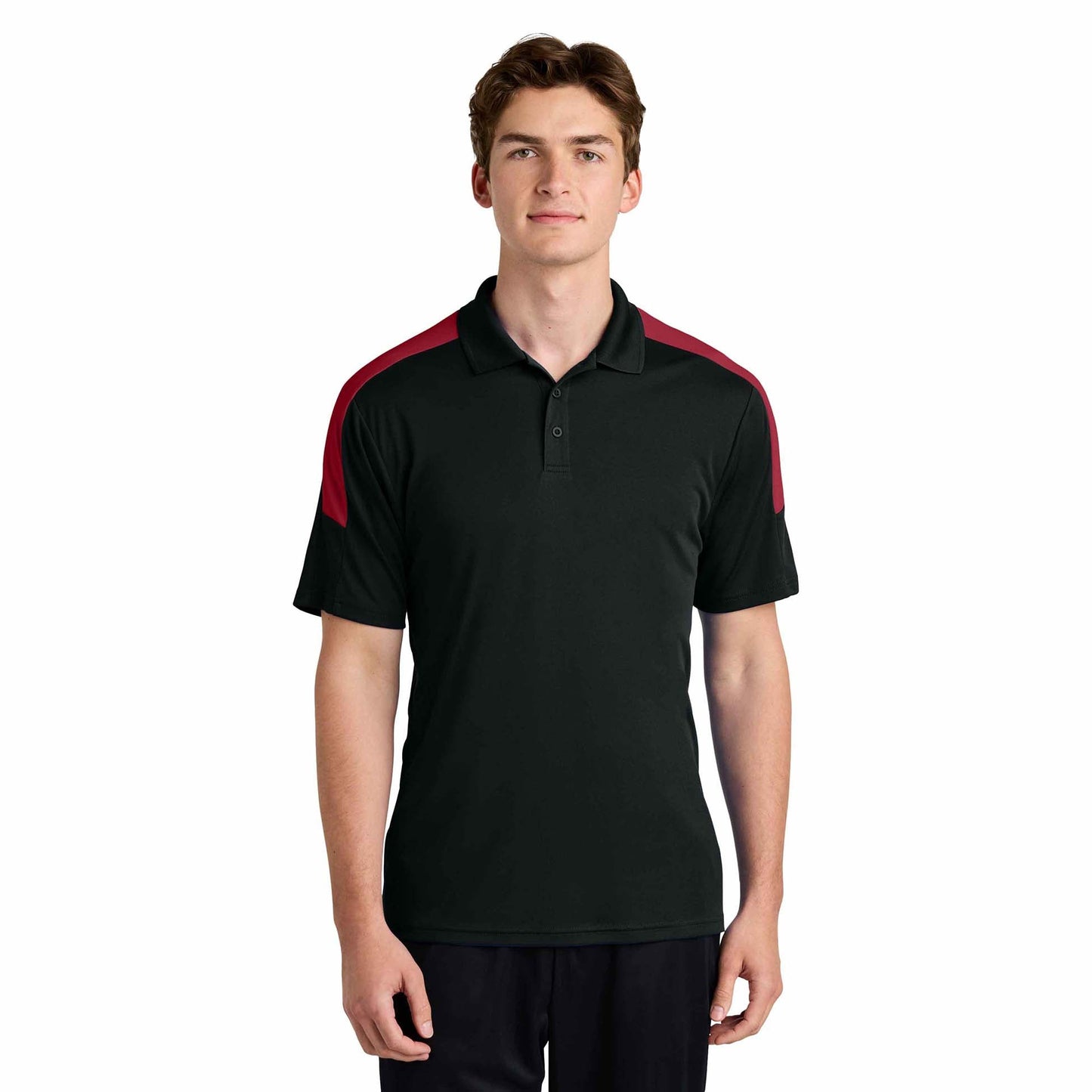 Black/Gold Polo Shirts - Sport-Tek - Stylish Moisture-Wicking