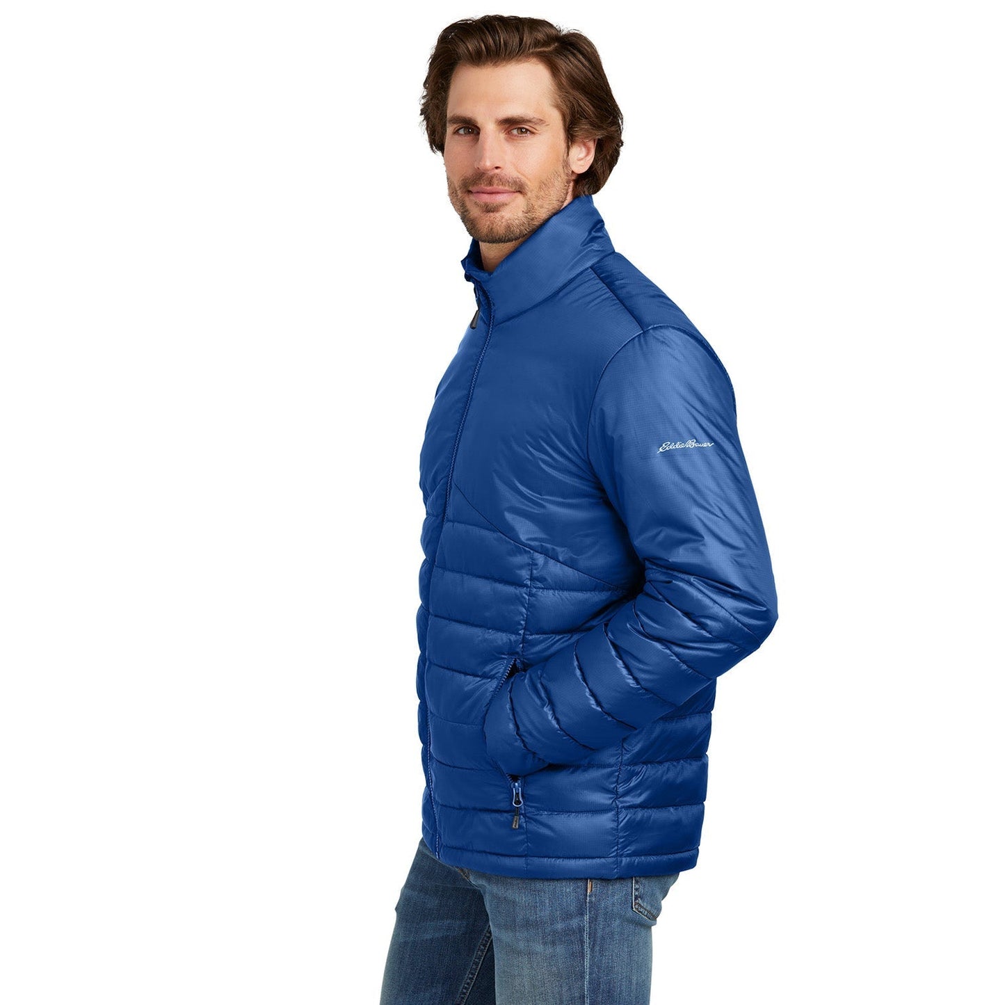 Deep Black Jacket - Eddie Bauer - Quilted Design