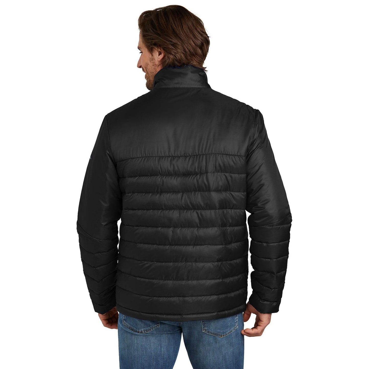 Deep Black Jacket - Eddie Bauer - Quilted Design