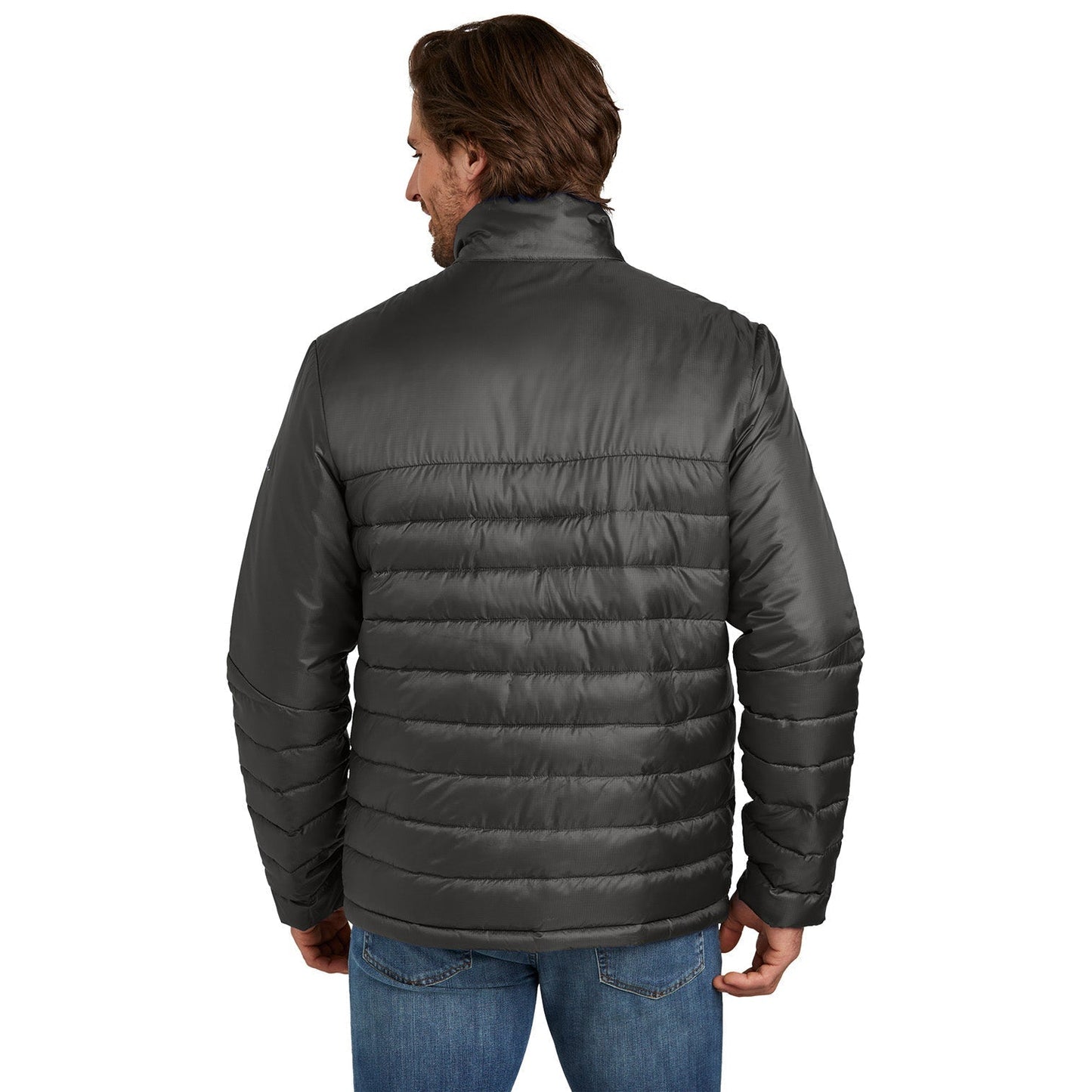 Deep Black Jacket - Eddie Bauer - Quilted Design