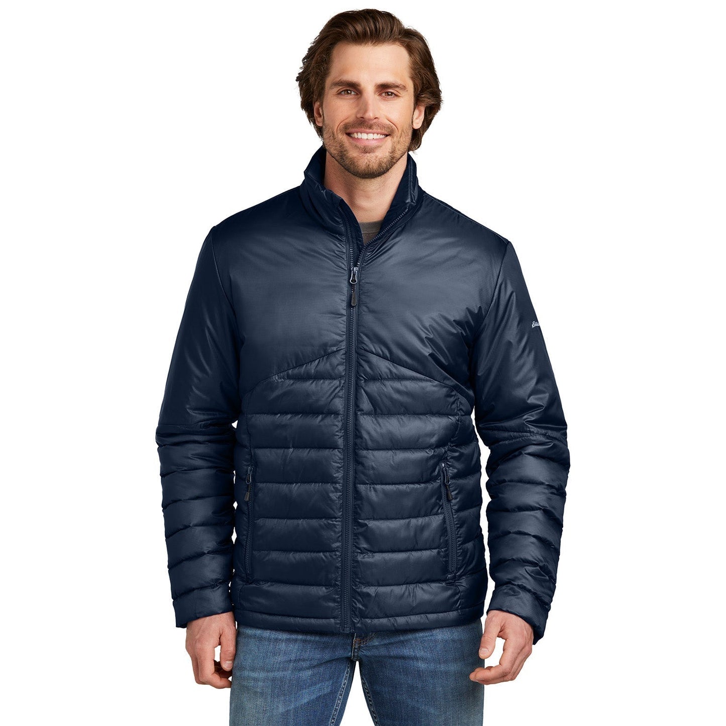 Deep Black Jacket - Eddie Bauer - Quilted Design