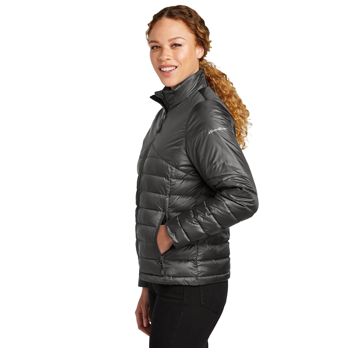 Deep Black Jackets - Eddie Bauer - Quilted Design
