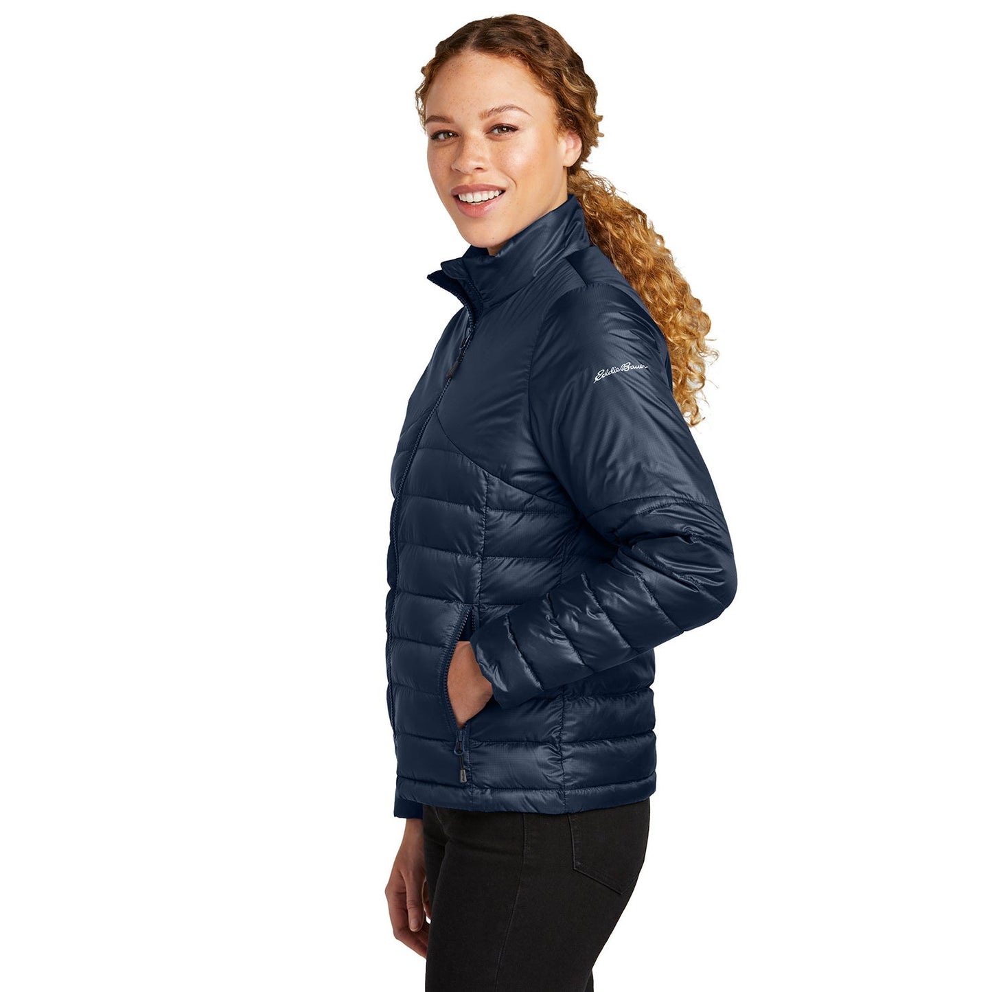 Deep Black Jackets - Eddie Bauer - Quilted Design