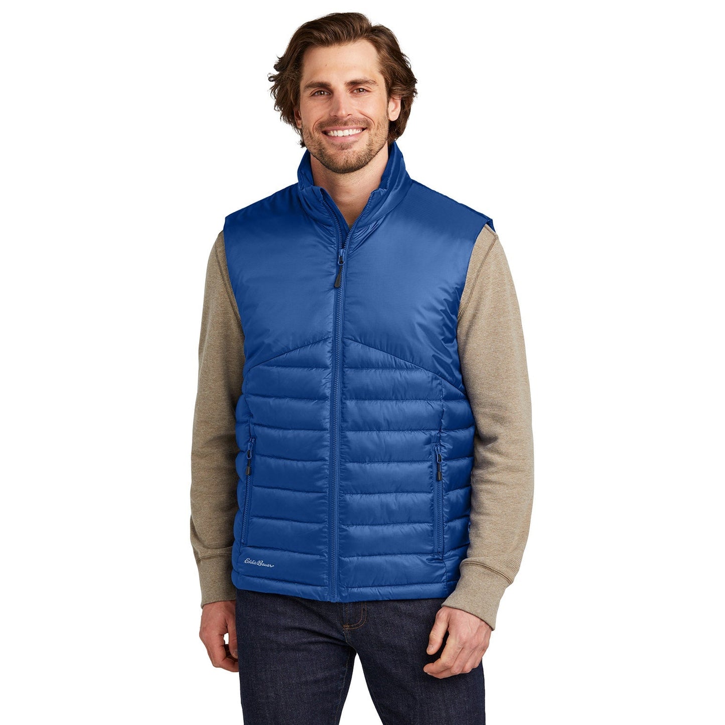 Deep Black Vests - Eddie Bauer - Quilted Design