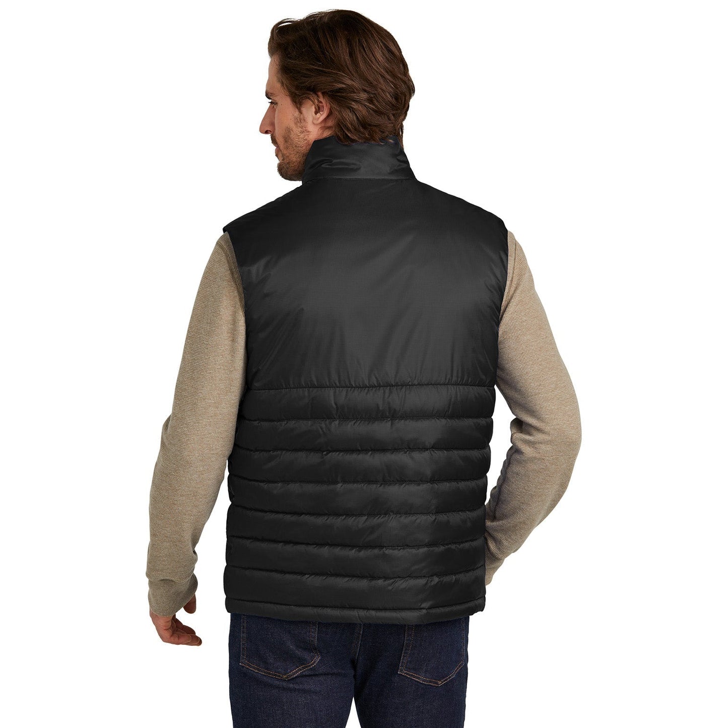 Deep Black Vests - Eddie Bauer - Quilted Design