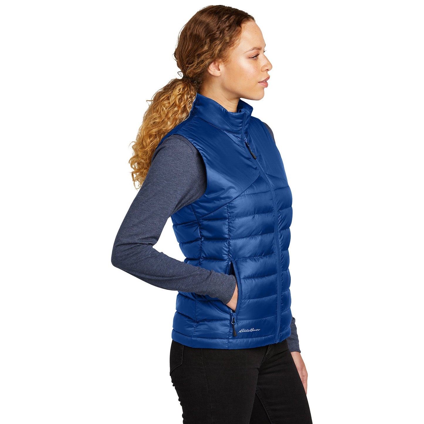 Deep Black Vests - Eddie Bauer - Warm Quilted Design