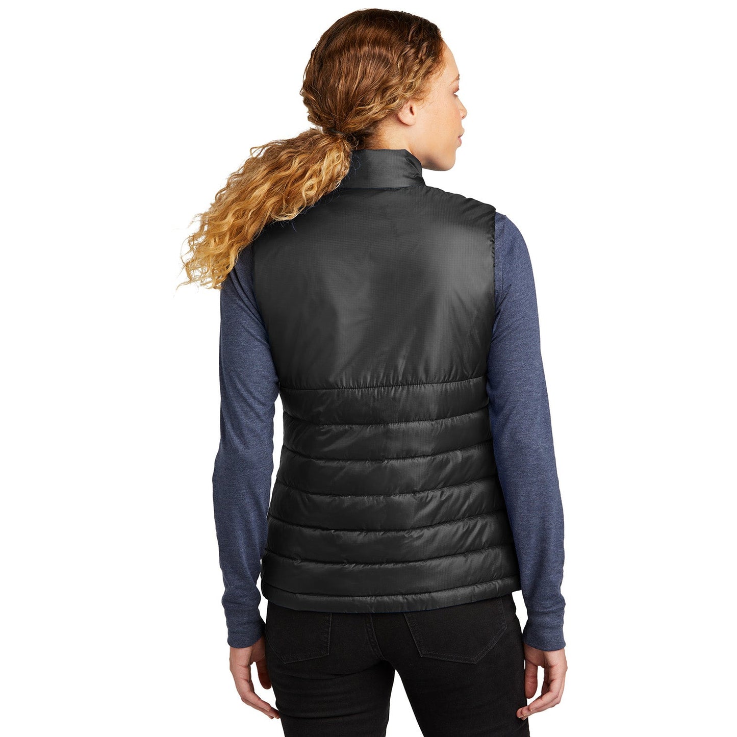 Deep Black Vests - Eddie Bauer - Warm Quilted Design
