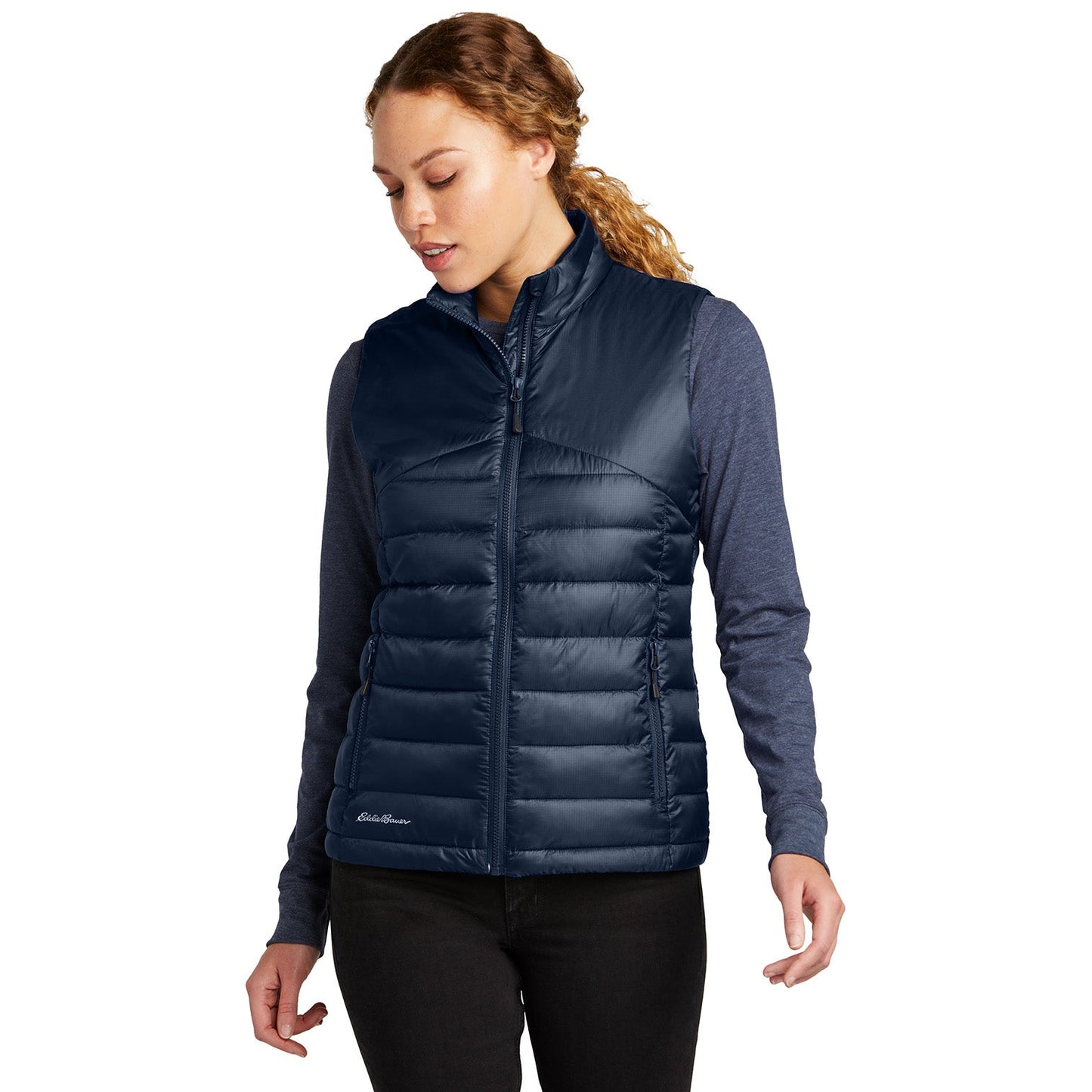 Deep Black Vests - Eddie Bauer - Warm Quilted Design