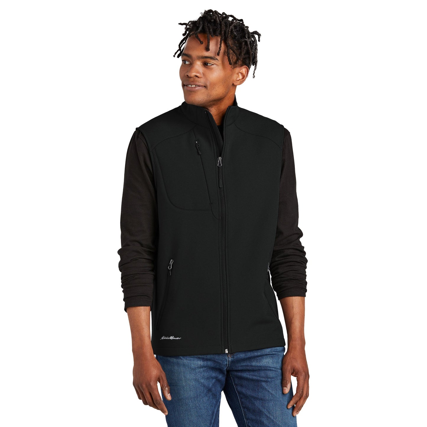 Deep Black Vests - Eddie Bauer - Stretch Soft Shell