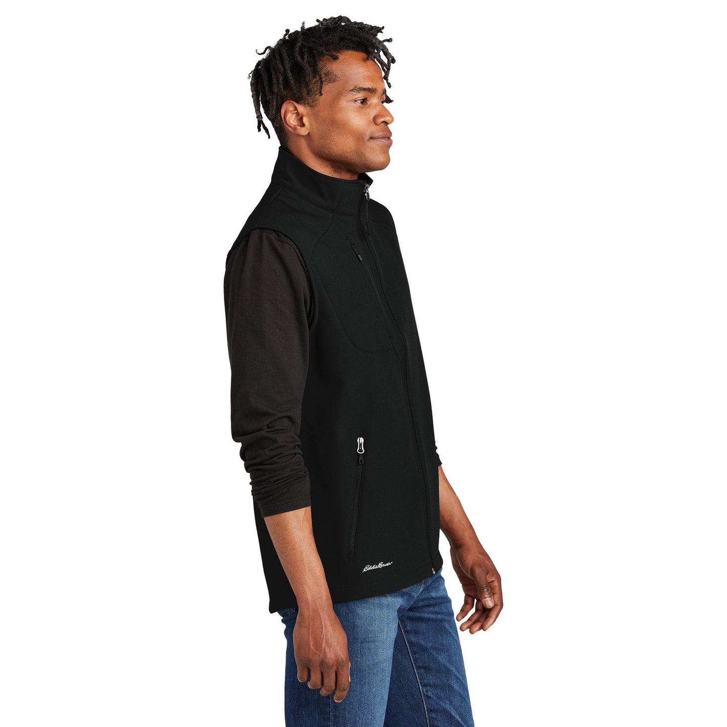 Deep Black Vests - Eddie Bauer - Stretch Soft Shell