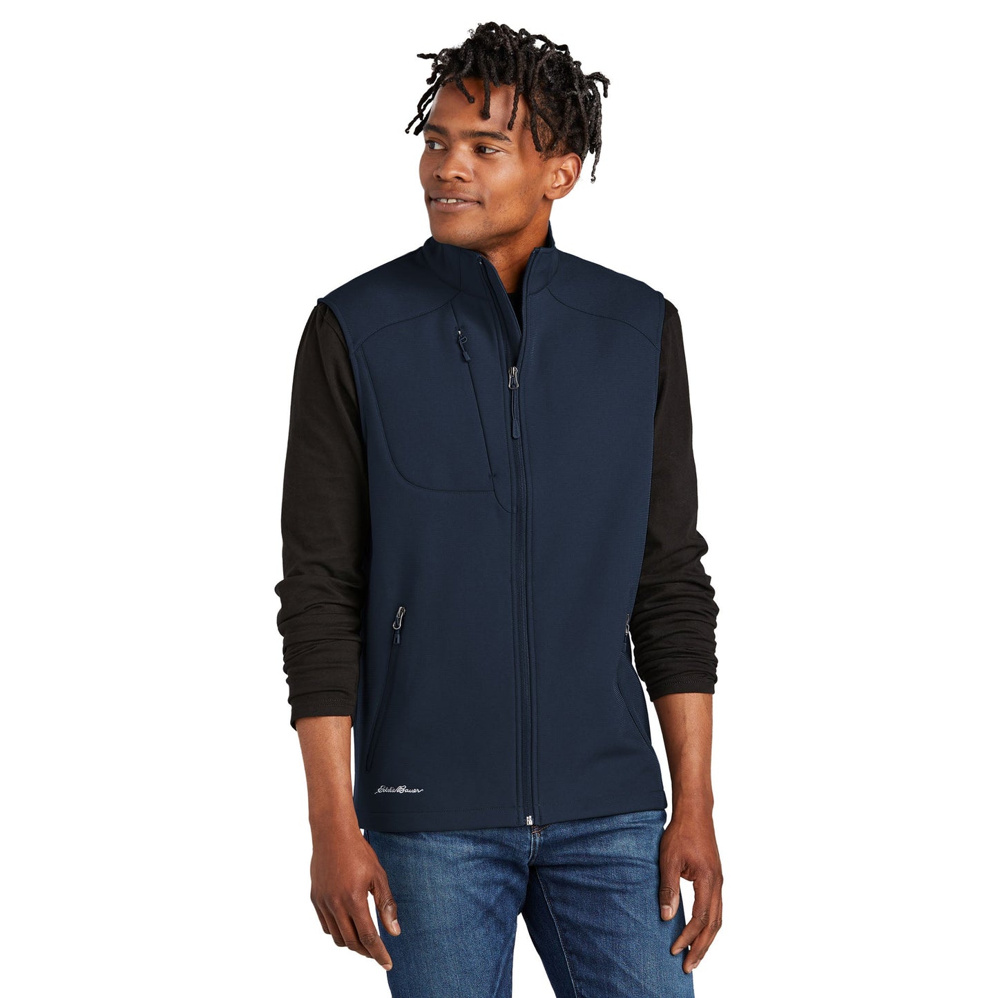 Deep Black Vests - Eddie Bauer - Stretch Soft Shell