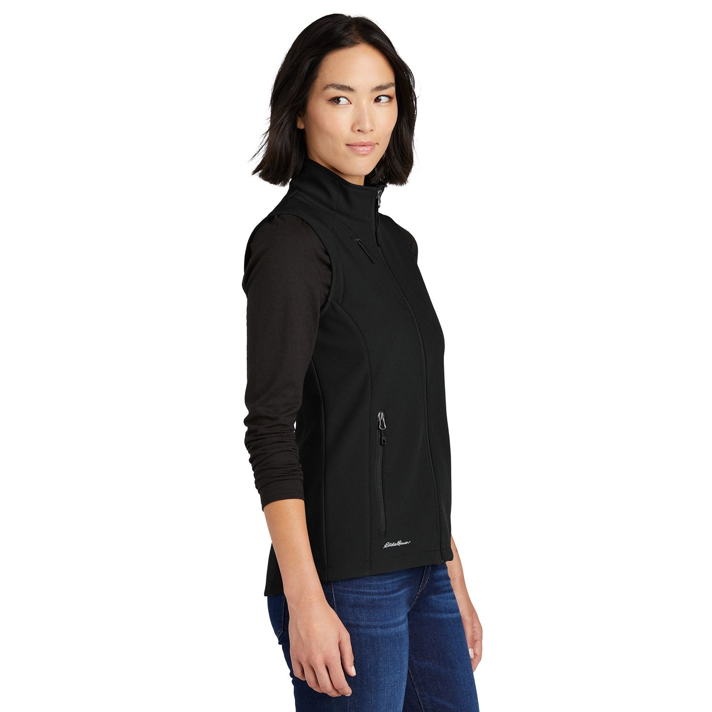 Deep Black Vests - Eddie Bauer - Stretch Soft Shell