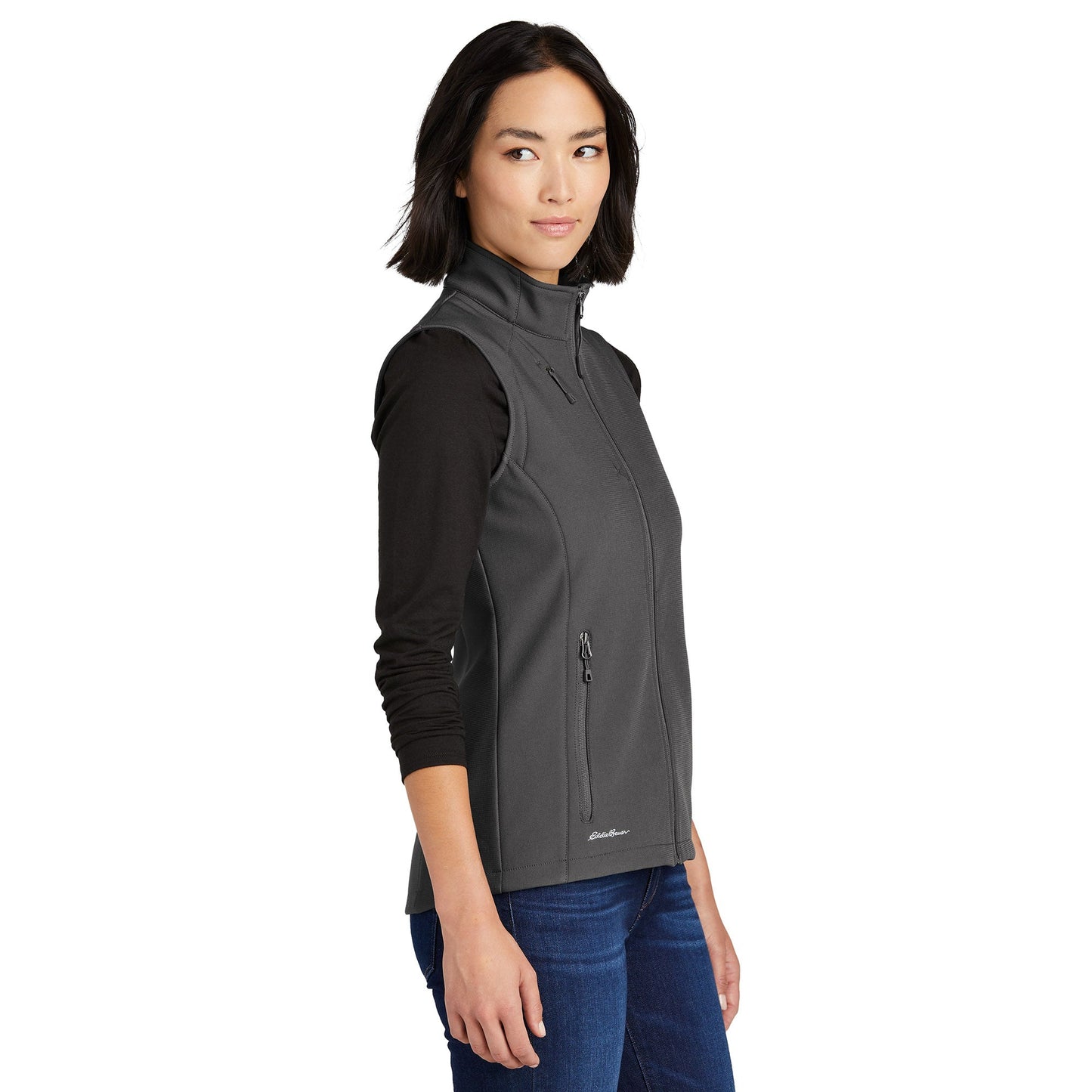 Deep Black Vests - Eddie Bauer - Stretch Soft Shell
