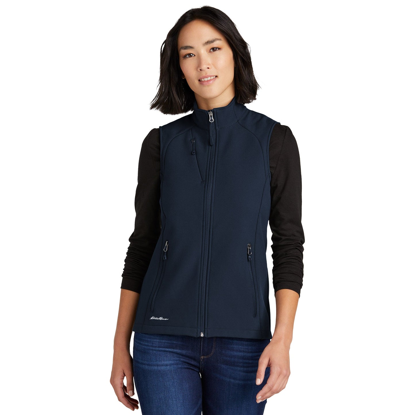Deep Black Vests - Eddie Bauer - Stretch Soft Shell