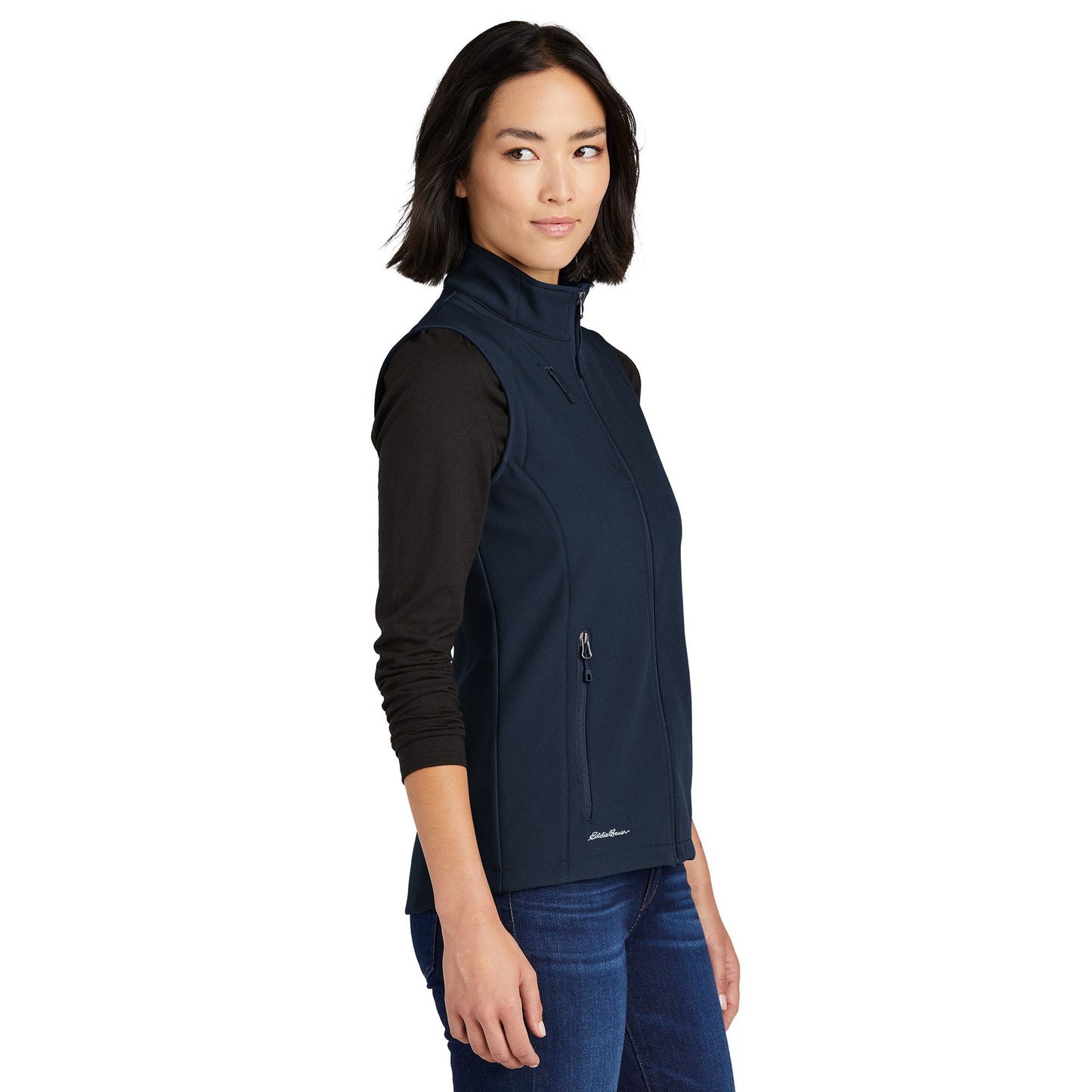 Deep Black Vests - Eddie Bauer - Stretch Soft Shell