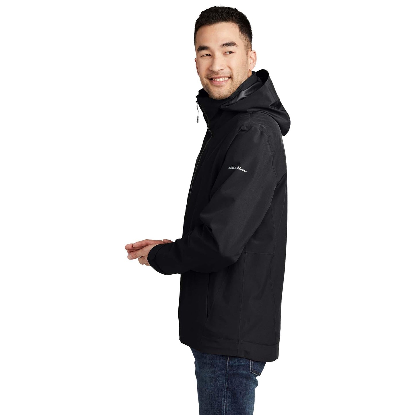 Black/Storm Grey Jacket - Eddie Bauer - Weatherproof
