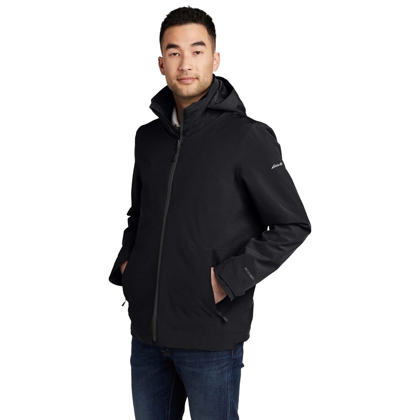 Black/Storm Grey Jacket - Eddie Bauer - Weatherproof