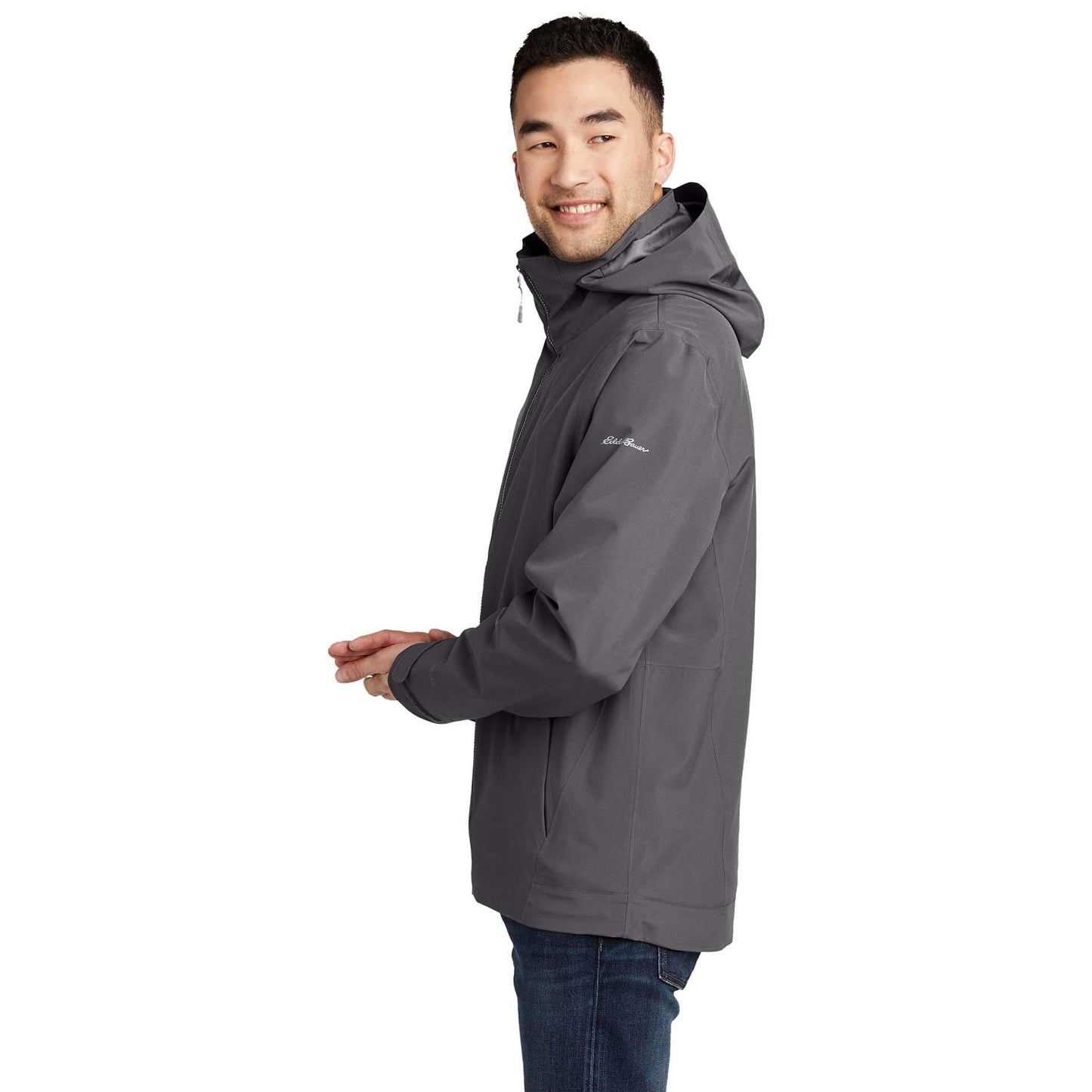 Black/Storm Grey Jacket - Eddie Bauer - Weatherproof