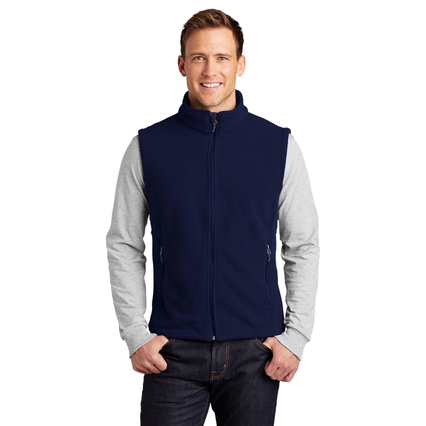 Black Fleece Vest - Port Authority - Ultra-Soft Comfort