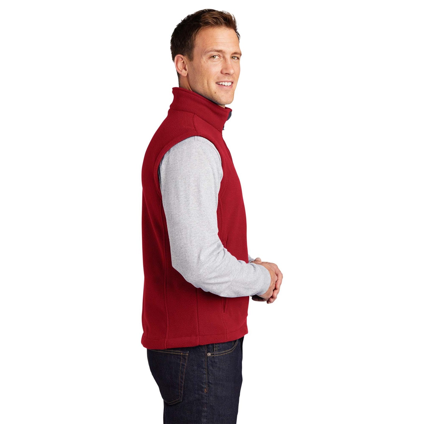 Black Fleece Vest - Port Authority - Ultra-Soft Comfort