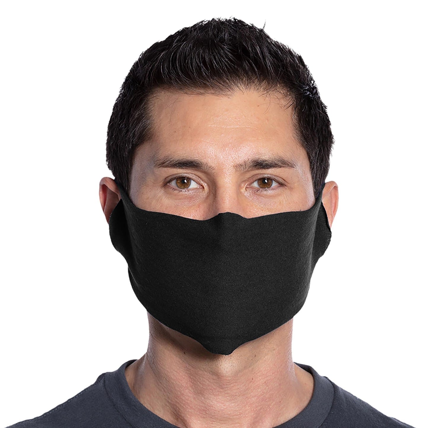 Black Face Masks - Port & Company - Soft Cotton Blend