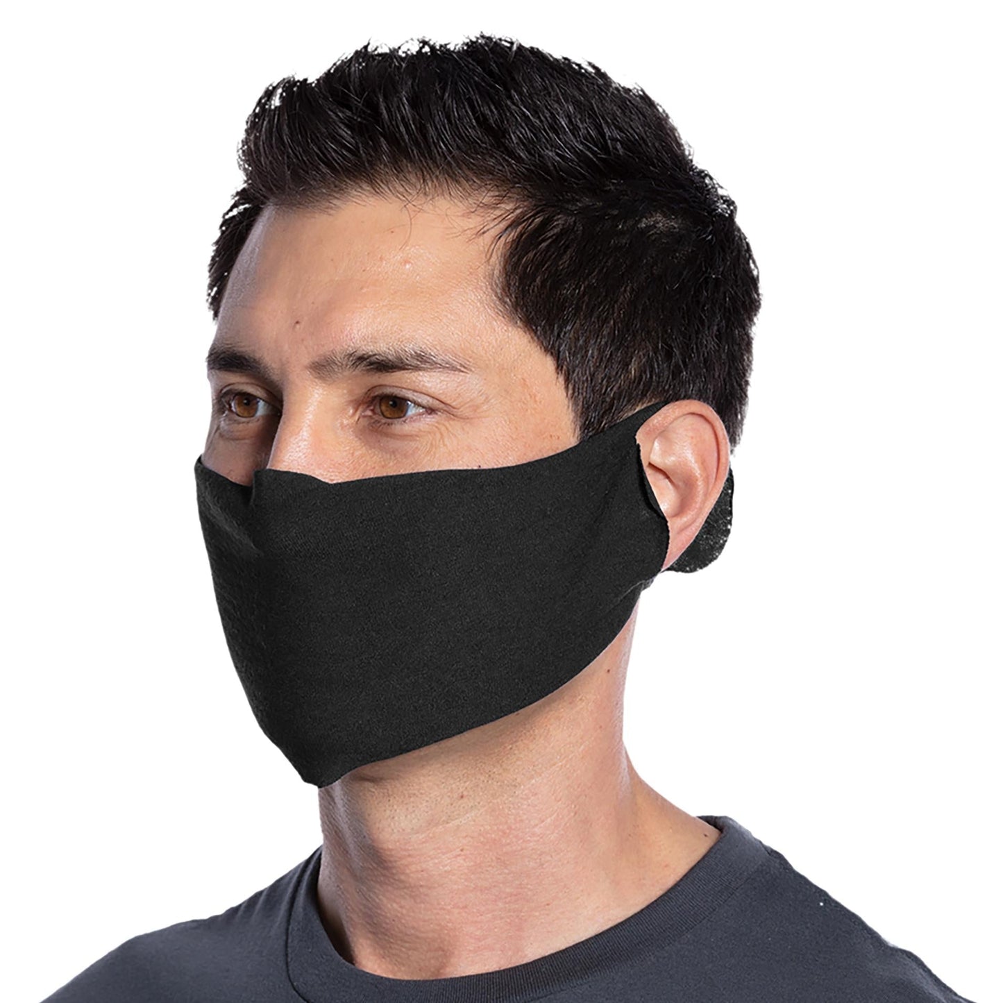 Black Face Masks - Port & Company - Soft Cotton Blend