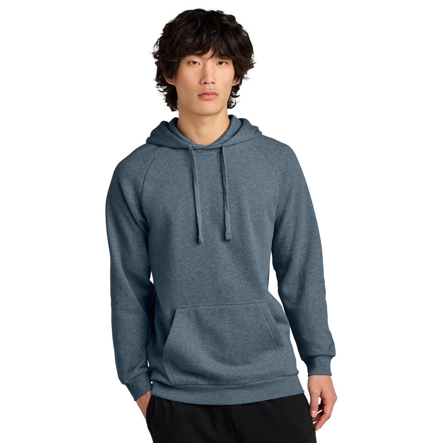 Jet Black Sweatshirt - District - Soft Fleece Fabric