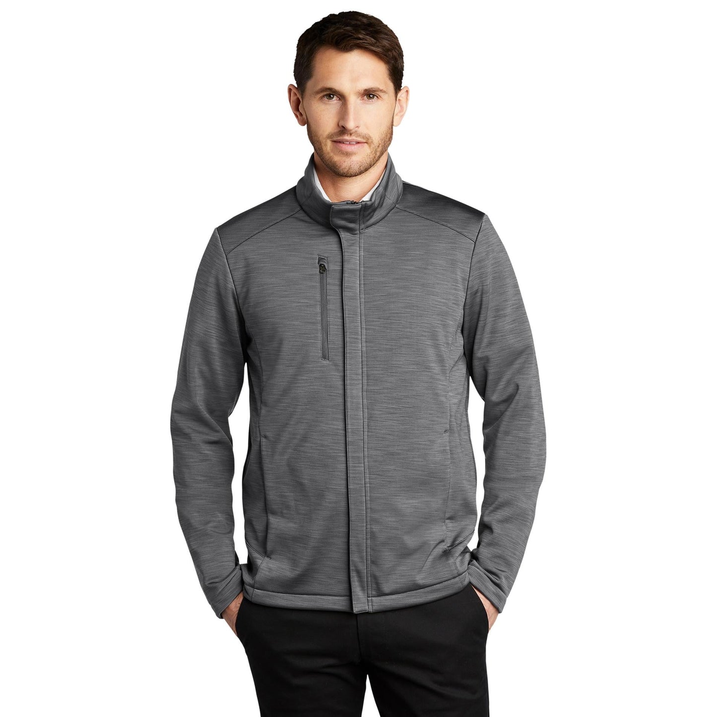 Dress Blue Navy Heather Jacket - Port Authority - Stylish Soft Shell