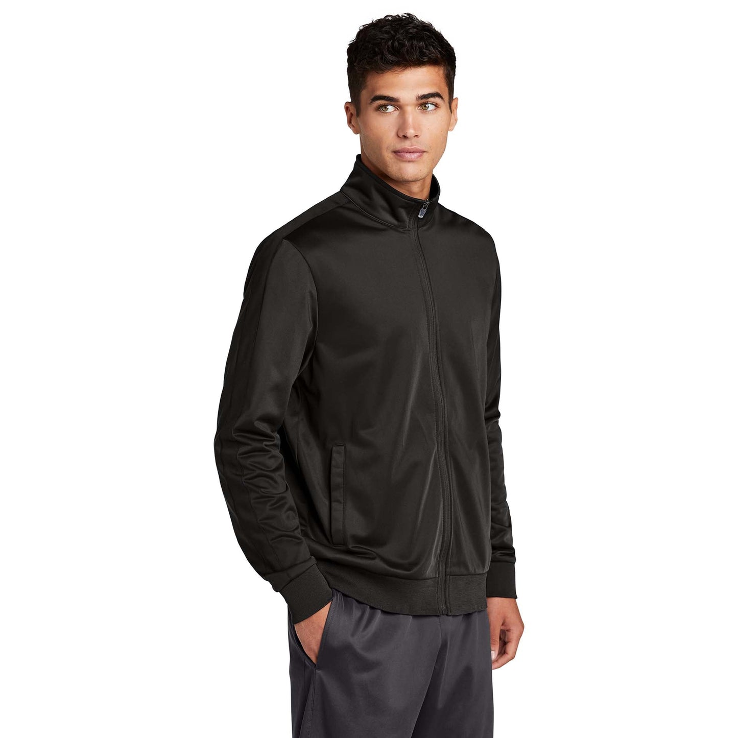 Black/Black Jacket - Sport-Tek - Soft Tricot Fabric