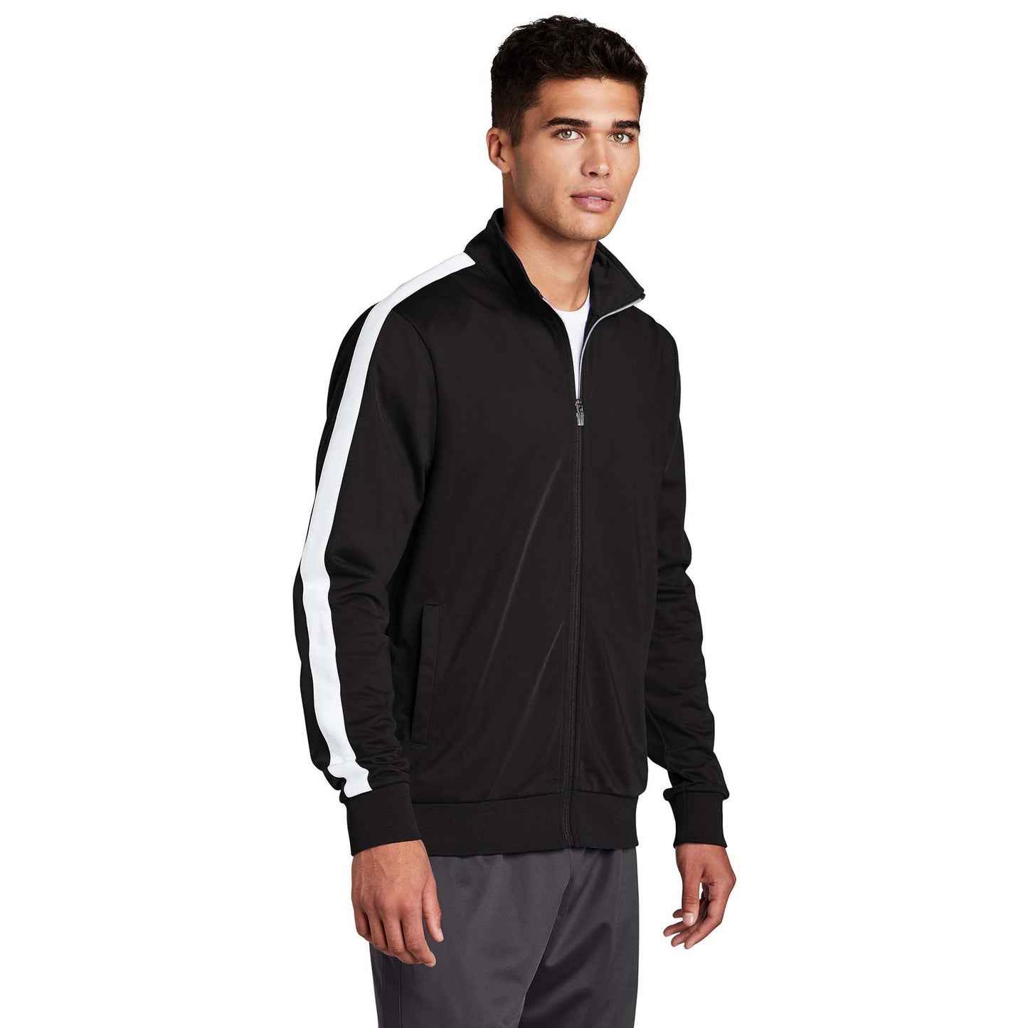 Black/Black Jacket - Sport-Tek - Soft Tricot Fabric