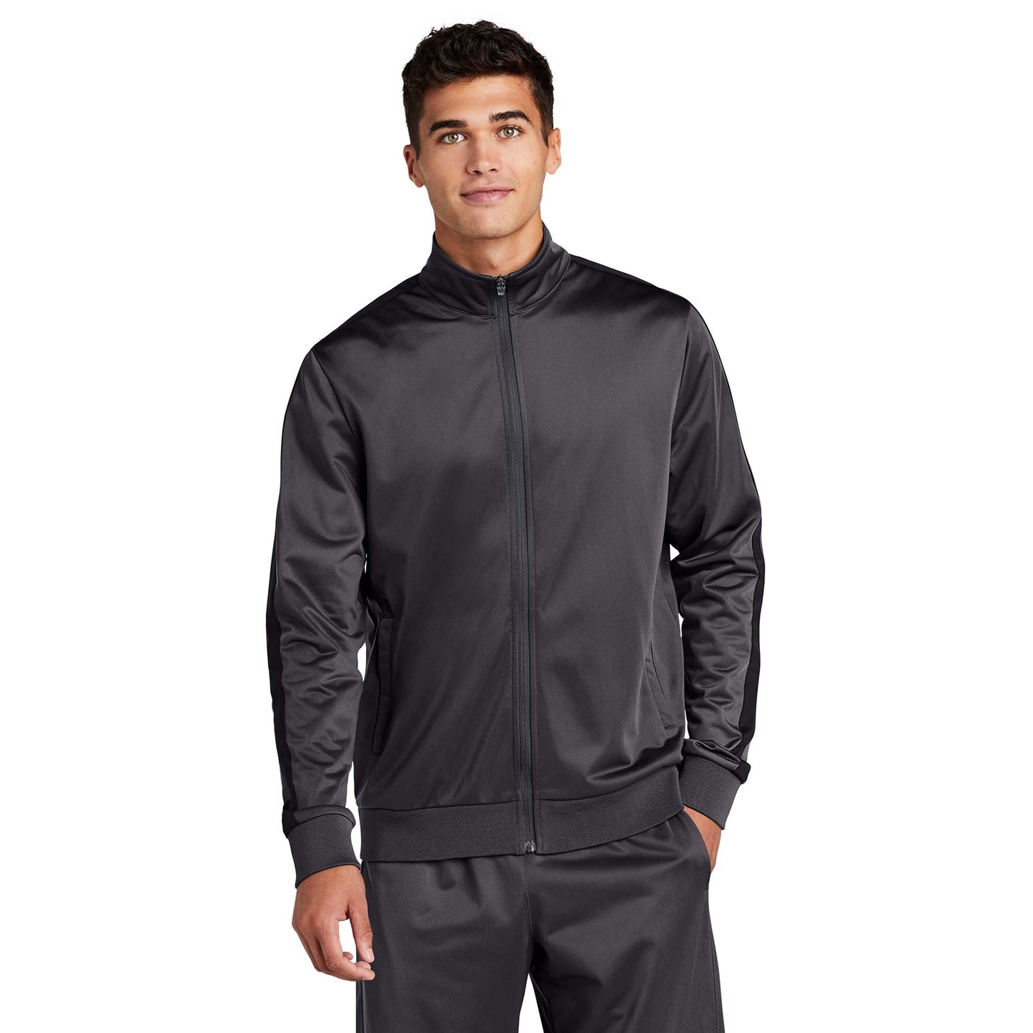 Black/Black Jacket - Sport-Tek - Soft Tricot Fabric